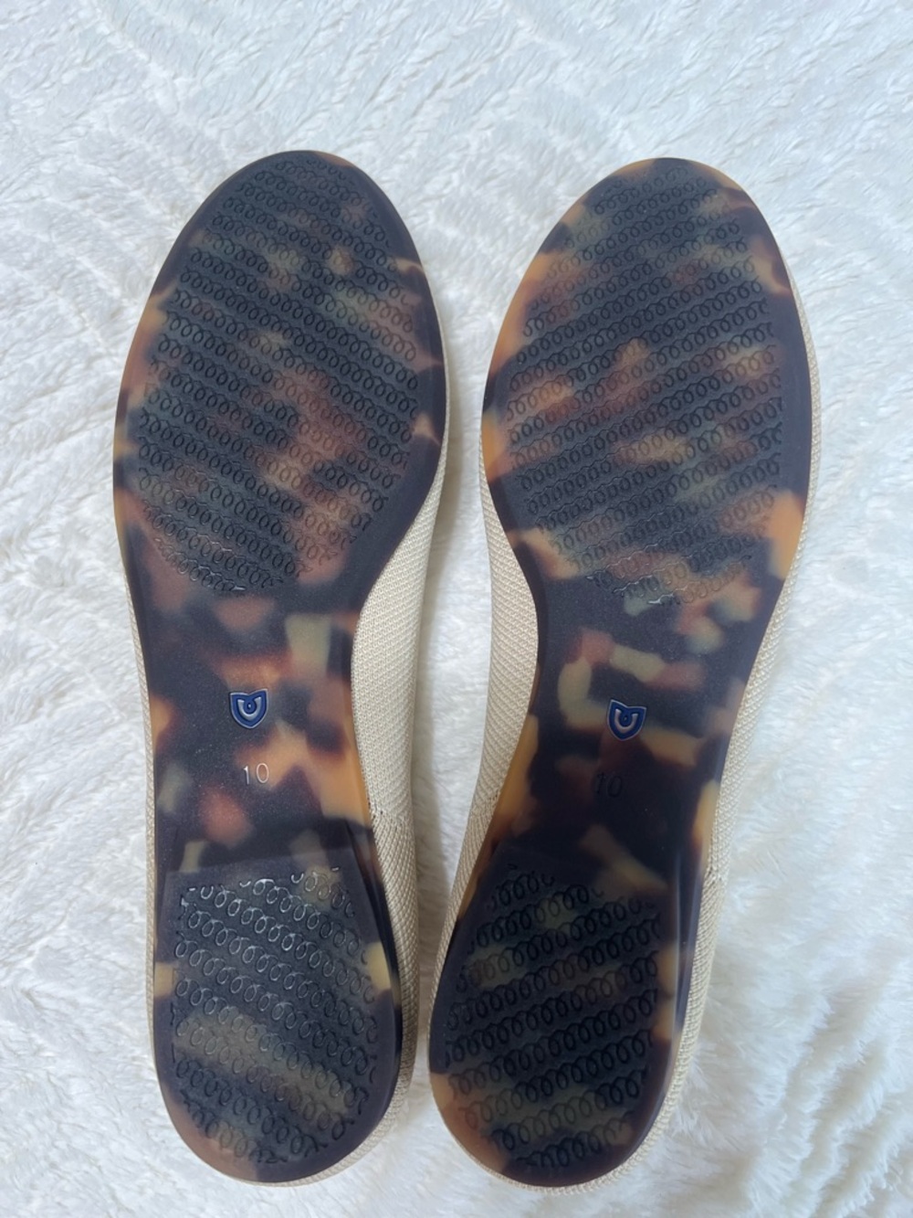 Rothy’s Lounge Loafer Sand Stone Beige Sustainable Knit Flats Size 10 New Box - Picture 8 of 11
